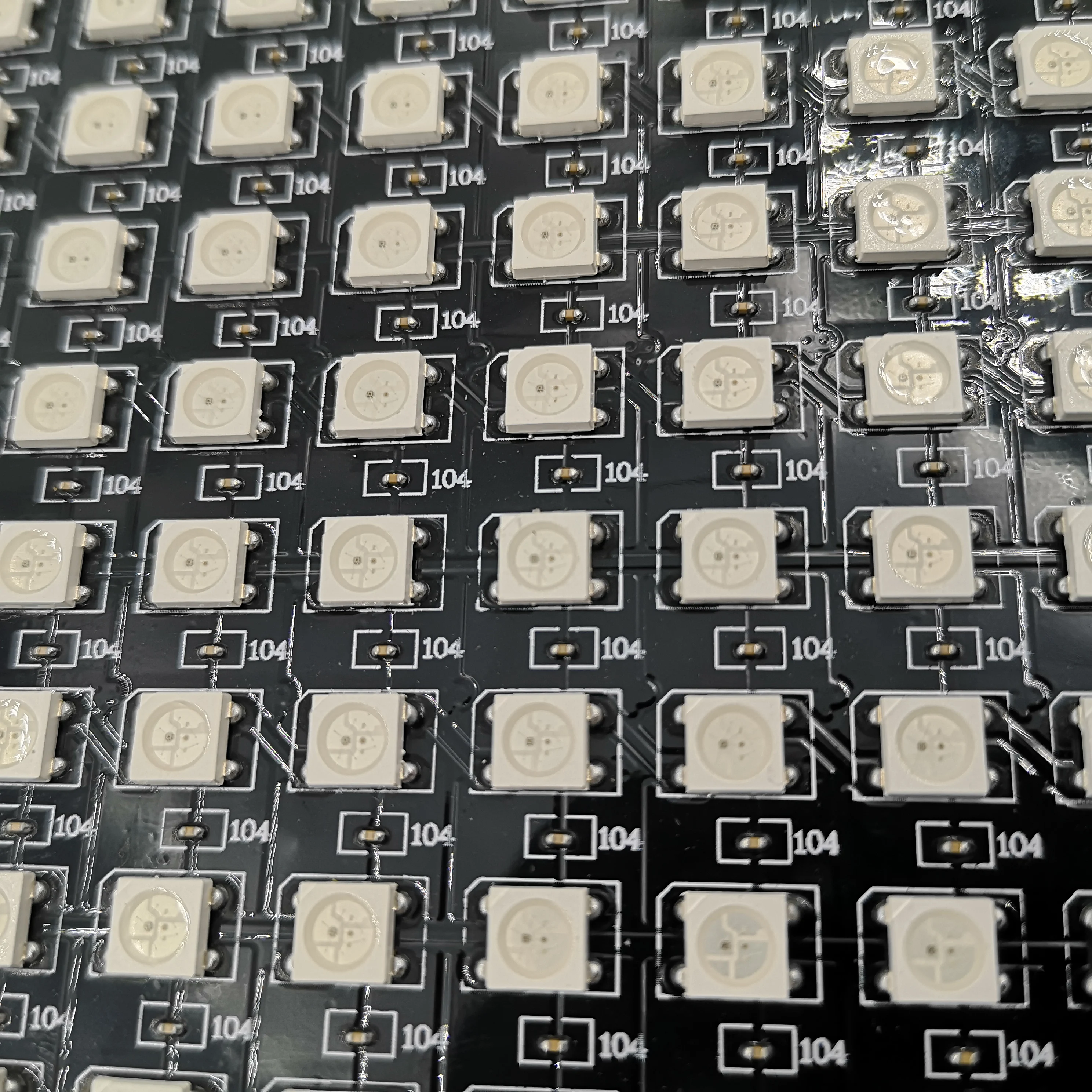 2PCS WS2812B 8X8 8x32 16x16 Pixel Panel Flexible Matrix Screen WS2812 IC RGB 5050 SMD Led Module Individually Addressable DC5V