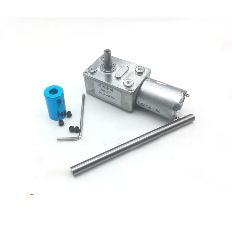 

370 Gear Motor Extension Shaft Length 100mm DC 6V 12V 24V Metal Gearbox Reduce Speed 6rpm To 150rpm PWM Controller Moter JGY370