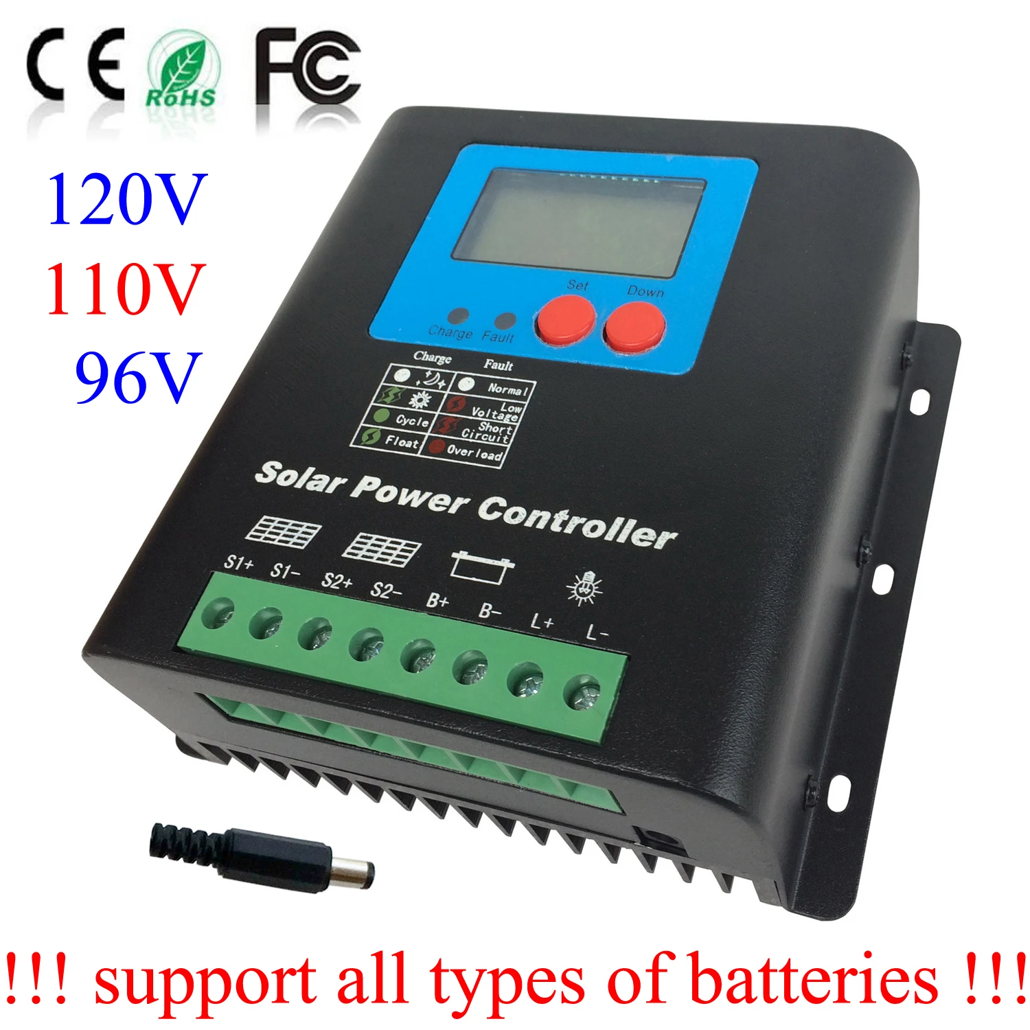 

96V mppt Solar Charge Controller 100% enough 50A 120V battery regulator pv solar panel controller solar controller 120V 96V 110V