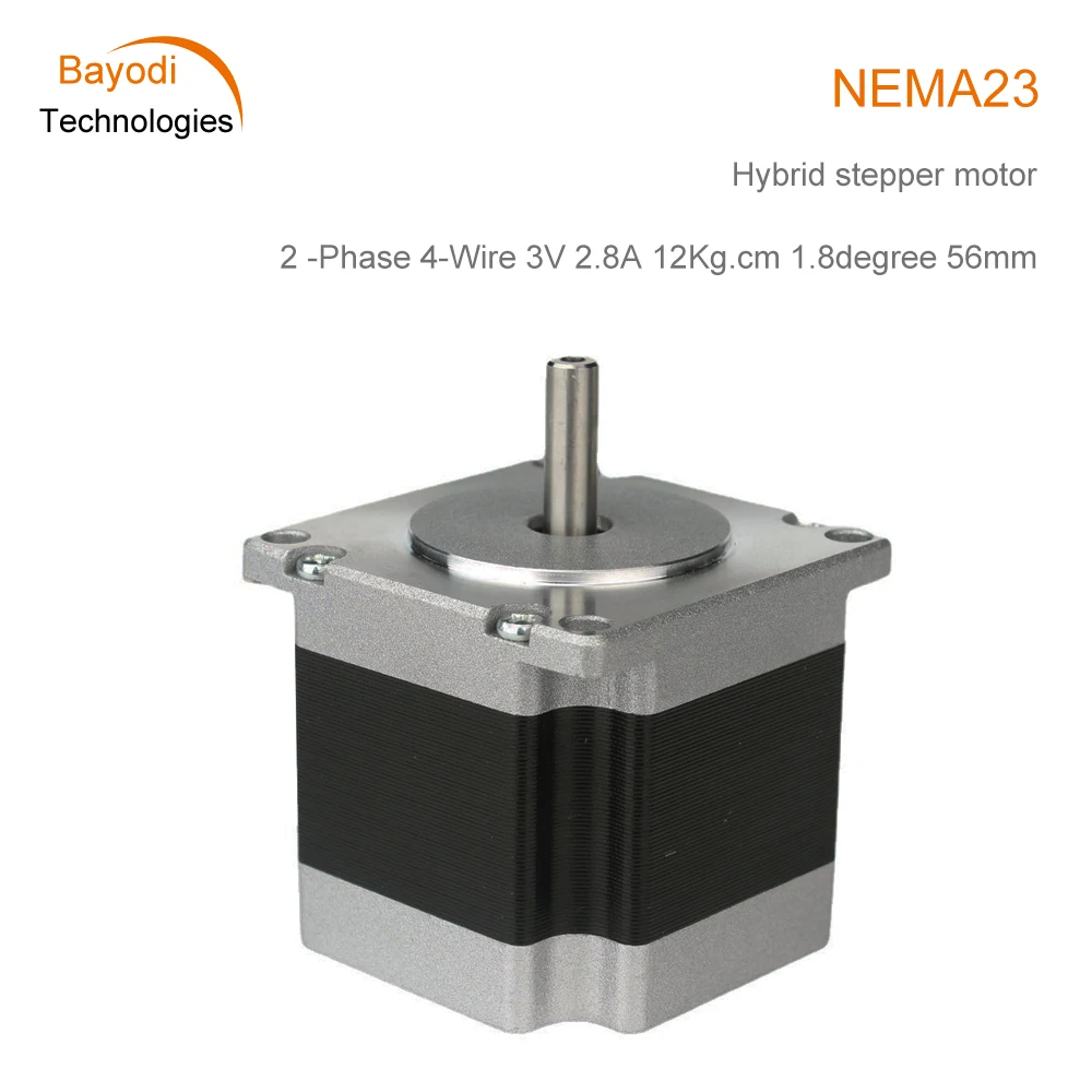 

NEMA23 57HS56-2804 2-Phase 4-Wire Hollow shaft Hybrid Stepping Motor 3V 2.8A 1.26Nm 1.8degree Motor Length 56mm For CNC Kit