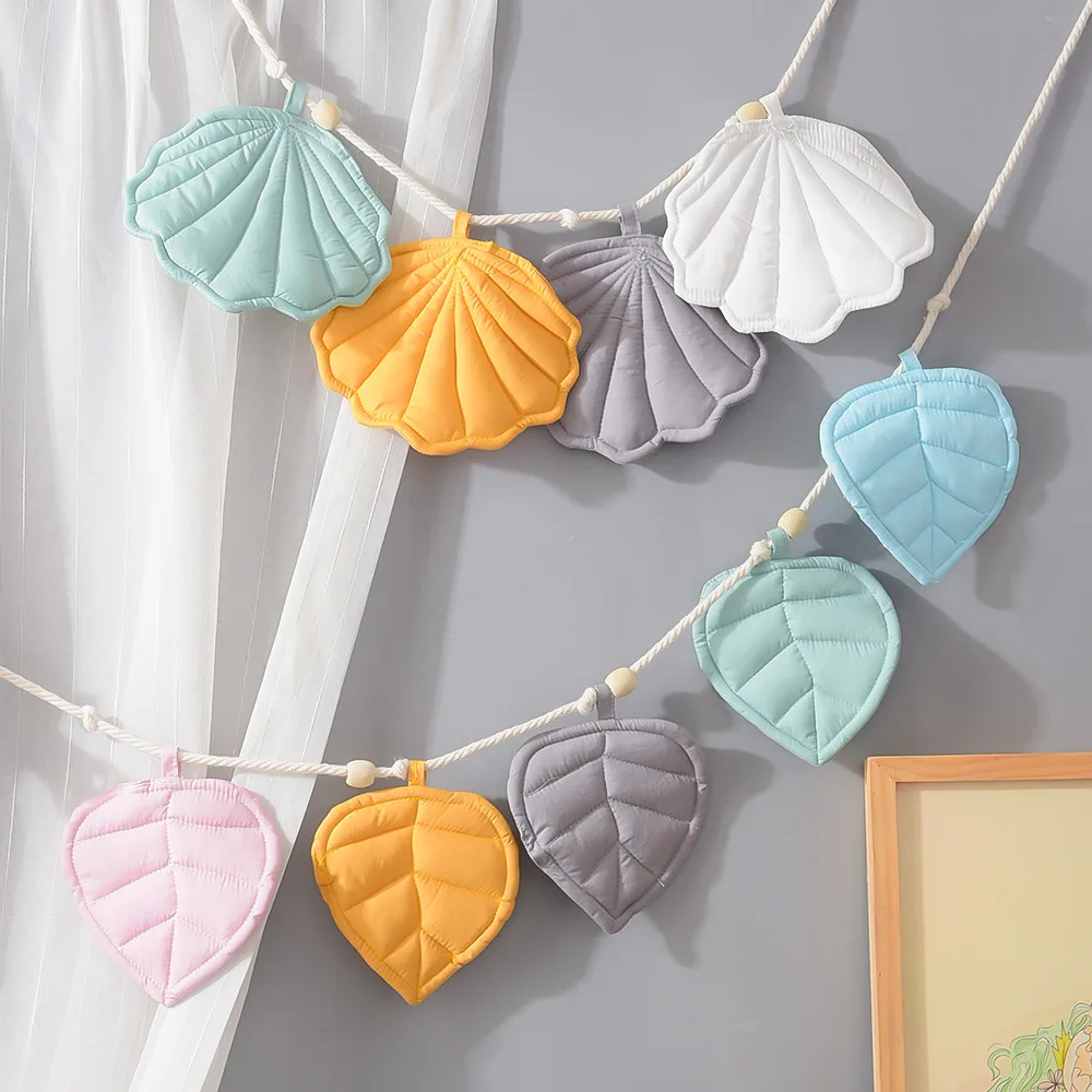 Creative Shell Wall Hanging Baby Room Decor Ins Fashion Colorful Children's Room Wall Decoration Mosquito Net Photography Props