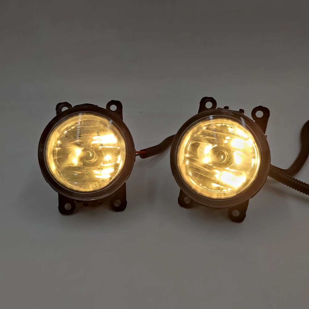 1 Set For Ford Fiesta 2013 2014 2015 2016 2017 LED Front Bumper Fog Lamp Fog Light Wire Harness Fog Lamp Grille Cover