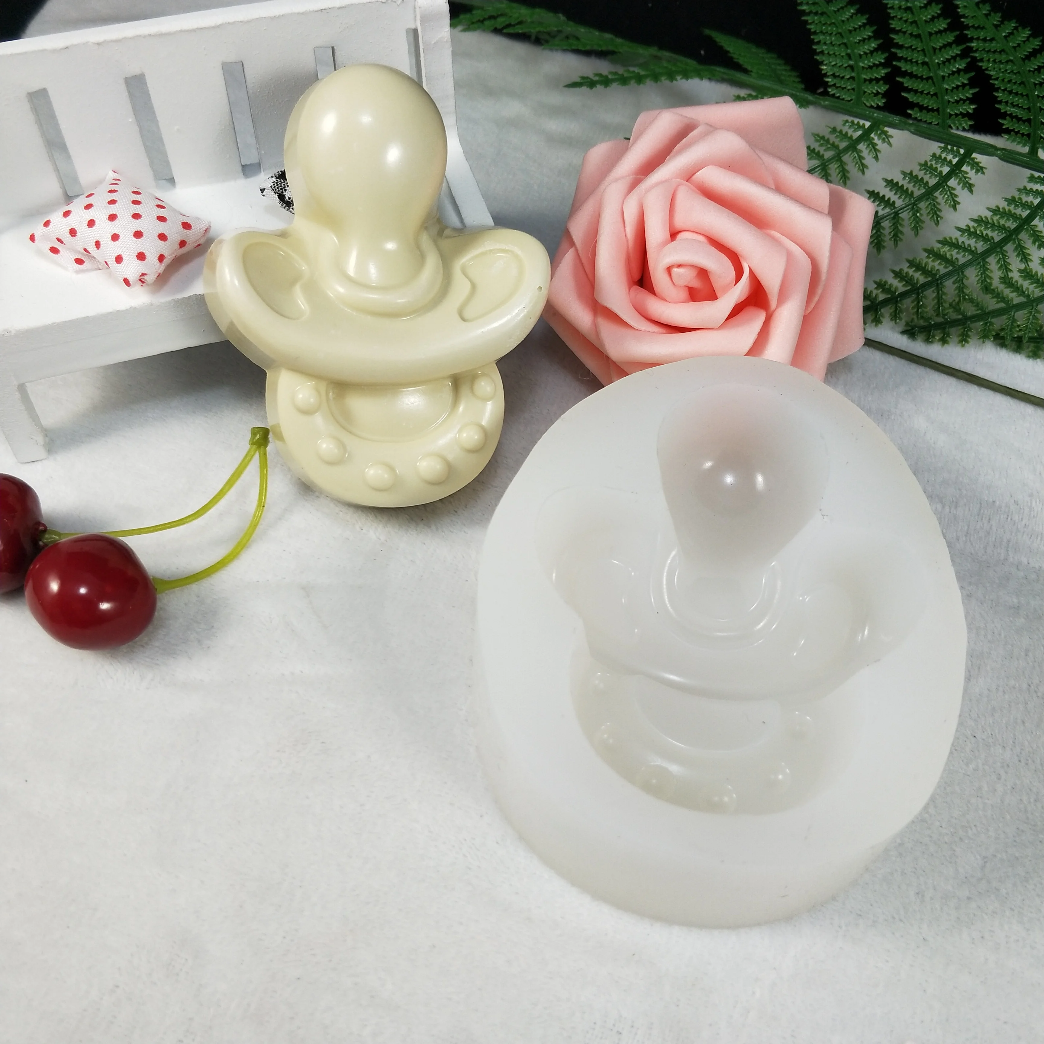 

QT0267 PRZY Baby Pacifier Soap Mold Mold Silicone Nipple Soap Molds Gypsum Chocolate Candle Molds Soap Mould Clay Resin