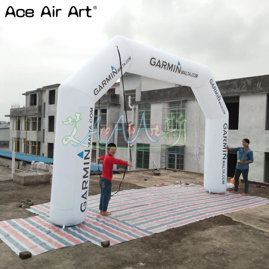 Popular 6mW Inflatable Arch Start Finish Line Festival Specialized for Marathon Sports Car Racing