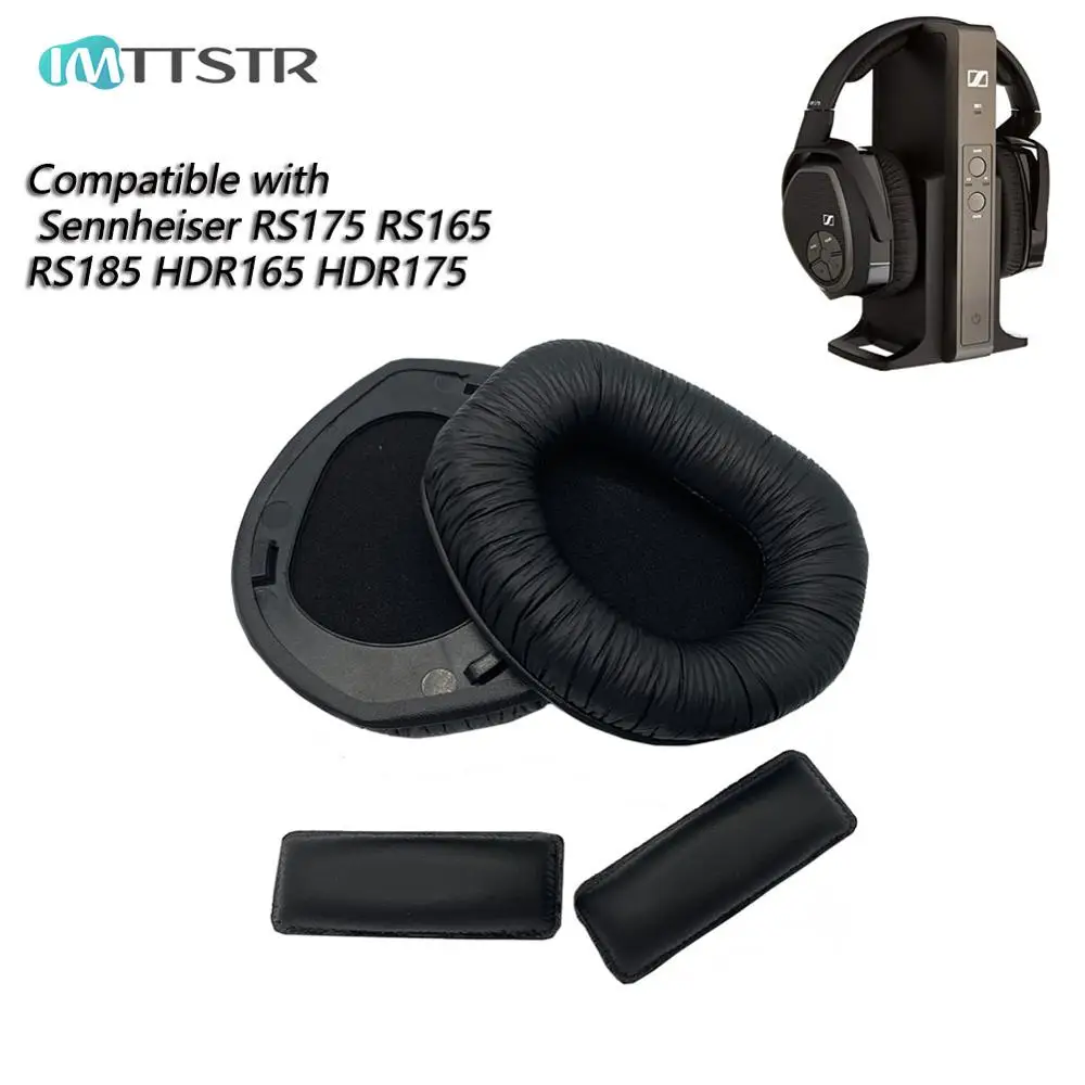 Replacement RS175 RS165 RS185 HDR165 HDR175 for Sennheiser Ear Pads With Plastic Hooks Headset Cushion Cover Earpads Earmuff