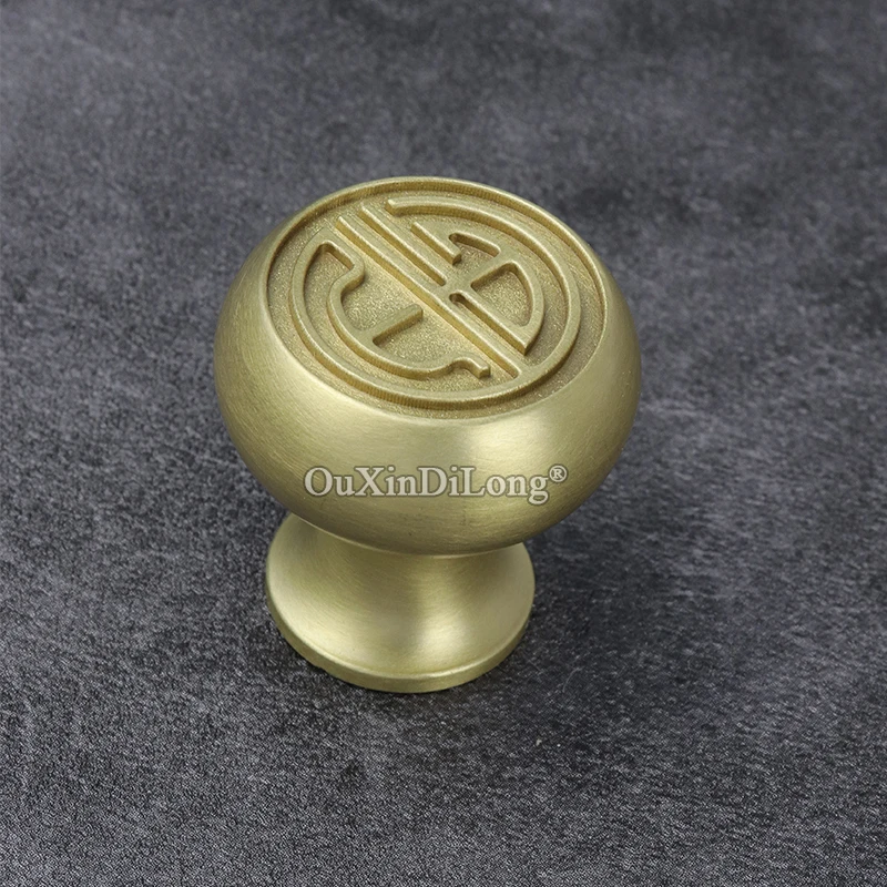 New Arrival 8PCS European Solid Brass Furniture Handles Drawer Pulls Cupboard Wardrobe Kitchen TV Cabinet Handles & Knobs