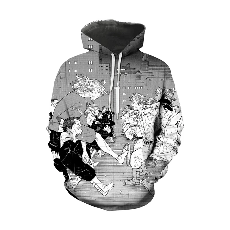 Fashion Men Hoodie 3D Tokyo Revengers Printing Japanese Anime Street Teenagers cool trendComfortable Sweatshirt Pullover Jacket