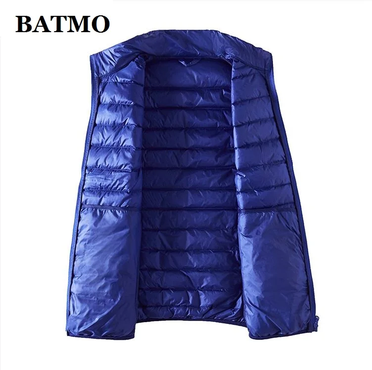 BATMO 2022 nuovo arrivo di alta qualità 90% piumini d'anatra bianchi gilet da uomo, piumino sottile da uomo, taglie forti M-3XL F77