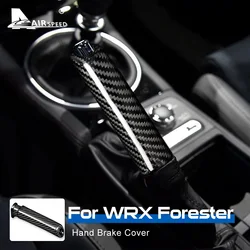Real Hard Carbon Fiber for Subaru WRX Forester Accessories Interior Car Handbrake Grips Covers Trim Decoration Car Styling