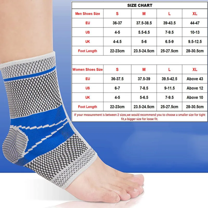 3D Silicone Anti-Sprain Ankle Support, Elastic Brace, Anti-Sprain Protector, Basketball, Football, Running, 1Pc