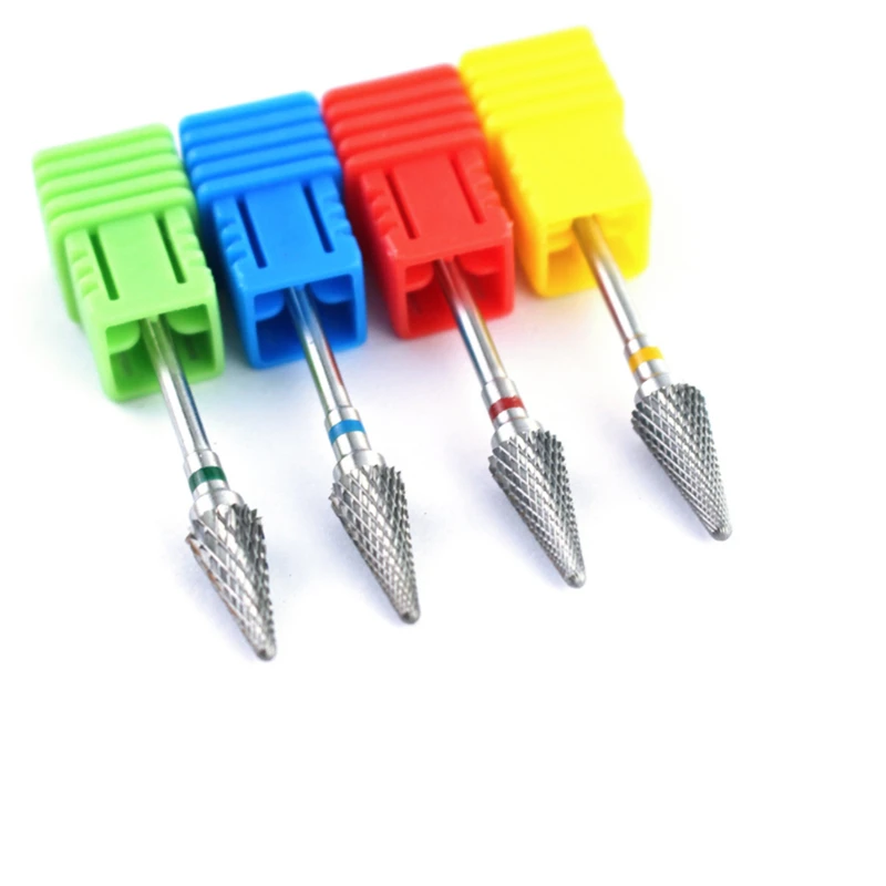 Tungsten Steel Milling Cutters For Manicure, Removing Gel Polish Nail Drill Bits Umbrella Shape Electric Equipment Tools