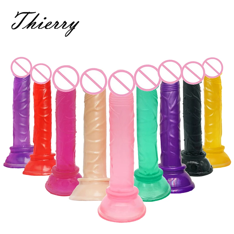 Thierry Flexible Realistic Anal Dildo, Anal Plug Butt Plug, Small Penis with Suction Cup Dick Cock Dong Adult Sex Toys for Women