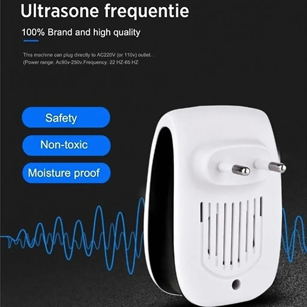 Pest Reject Ultrasound Mouse Cockroach Repeller Device Insect Rats Spiders Mosquito Killer Pest Control Household Pest