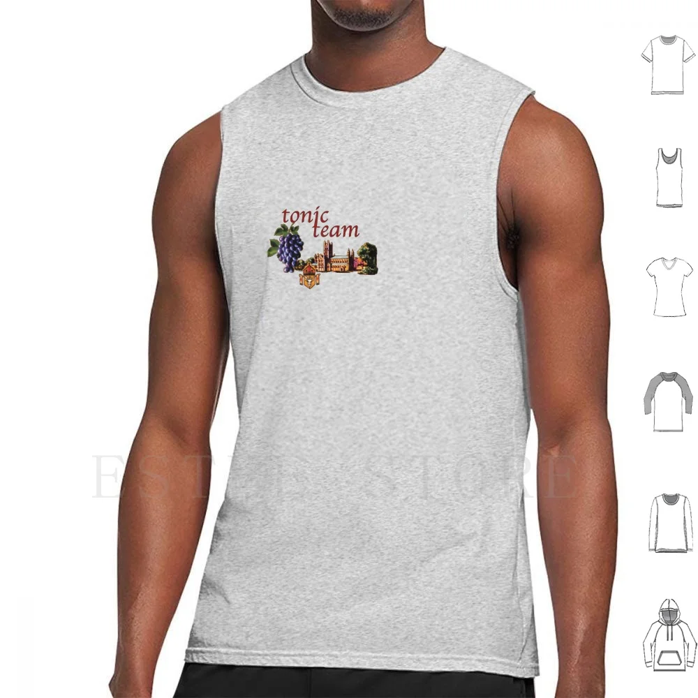 Tonic Team-Buckfast Edition Tank Tops Vest Cotton Buckfast Tonic Team Tonic Wine Scotland Buckie Bucky Wine Devon Buckfast