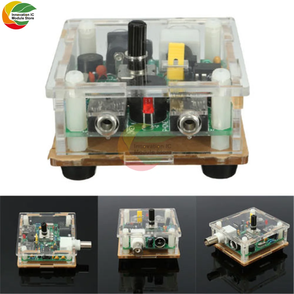 S-PIXIE Shortwave Radio Radio CW Shortwave Radio Transceiver DC9-13.8V For Amateur Radio Audio DIY Kit With Acrylic Case DIY Kit