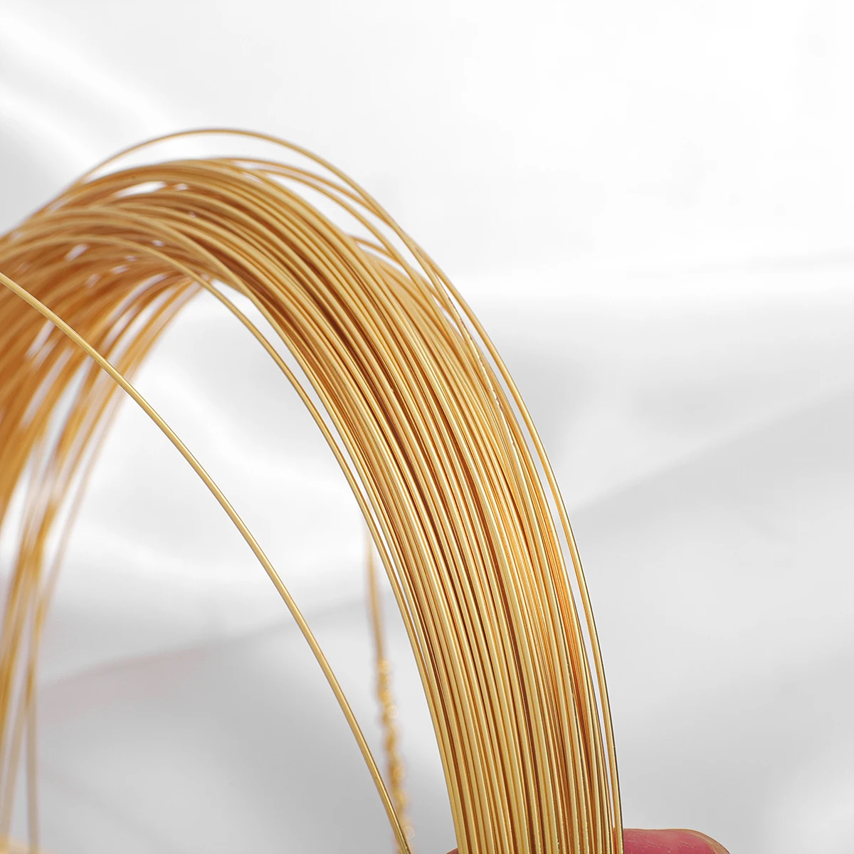 0.7-1mm 18K pozłacany mosiądz miedź frezowanie drut nici sznurek lina dla DIY naszyjnik bransoletka tworzenia biżuterii akcesoria rzemieślnicze