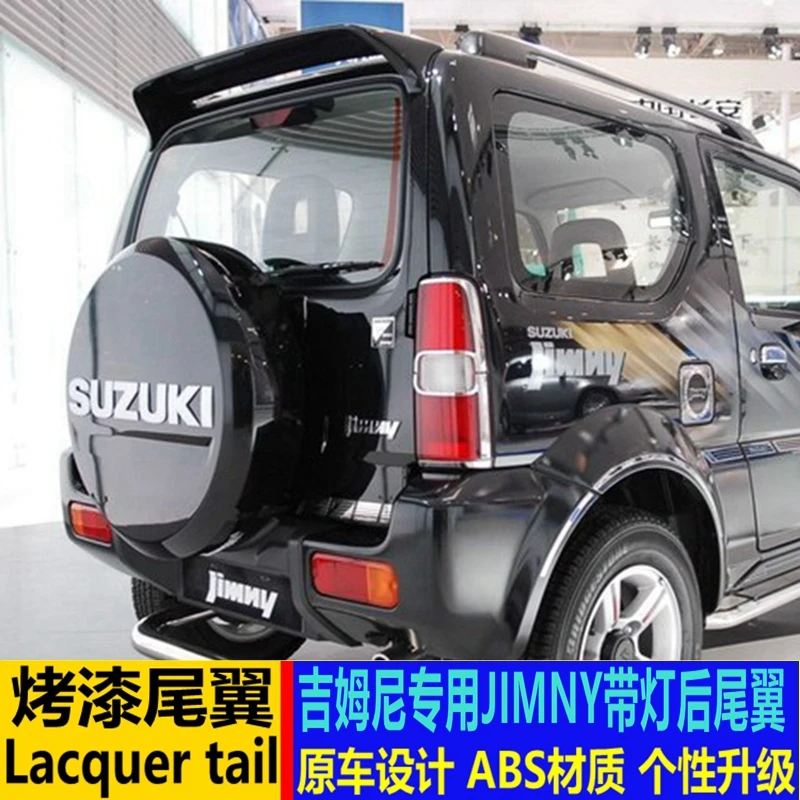 FOR Suzuki Jimny rear wing body modification without punching with light fixed wind wing Jimny modification supplies