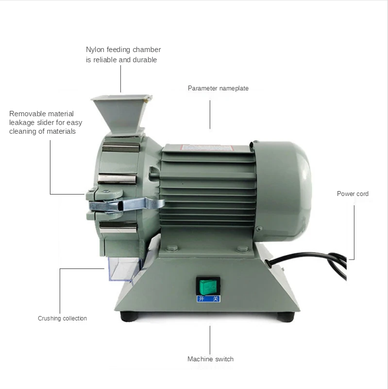 FZ102 Tipo de actualización de engrosamiento Equipo de laboratorio Mini trituradora de plantas de suelo trituradora de granos de hierbas 220V