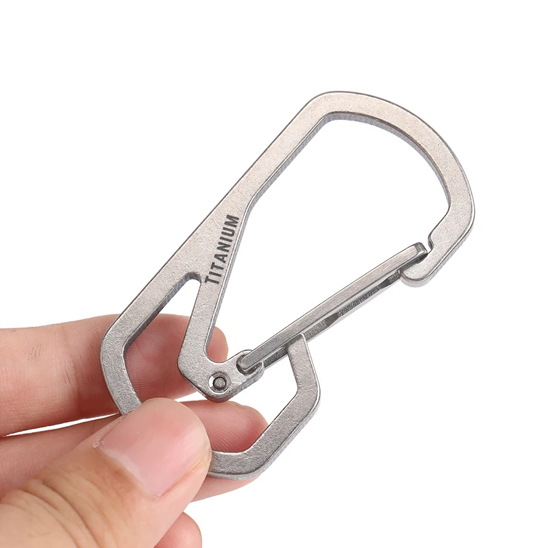 Rover Camel Titanium Carabiner Key Chain Holder Ring for Hiking Camp Mountaineering Hook Quick Release