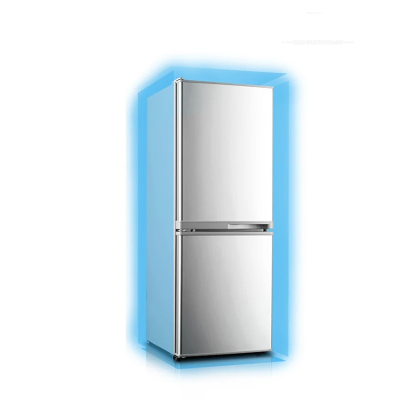 125L Small Double Door Refrigerator BCD-125 Household Energy-Saving Silent Quick Freezing Freezer Cabinet Freezer Container