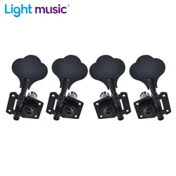 Electric Bass Guitar Tuning Pegs Opened Machine Heads Chrome Black 4R 4L 2R2L Tuners for Bass Guitar Bass Accessories