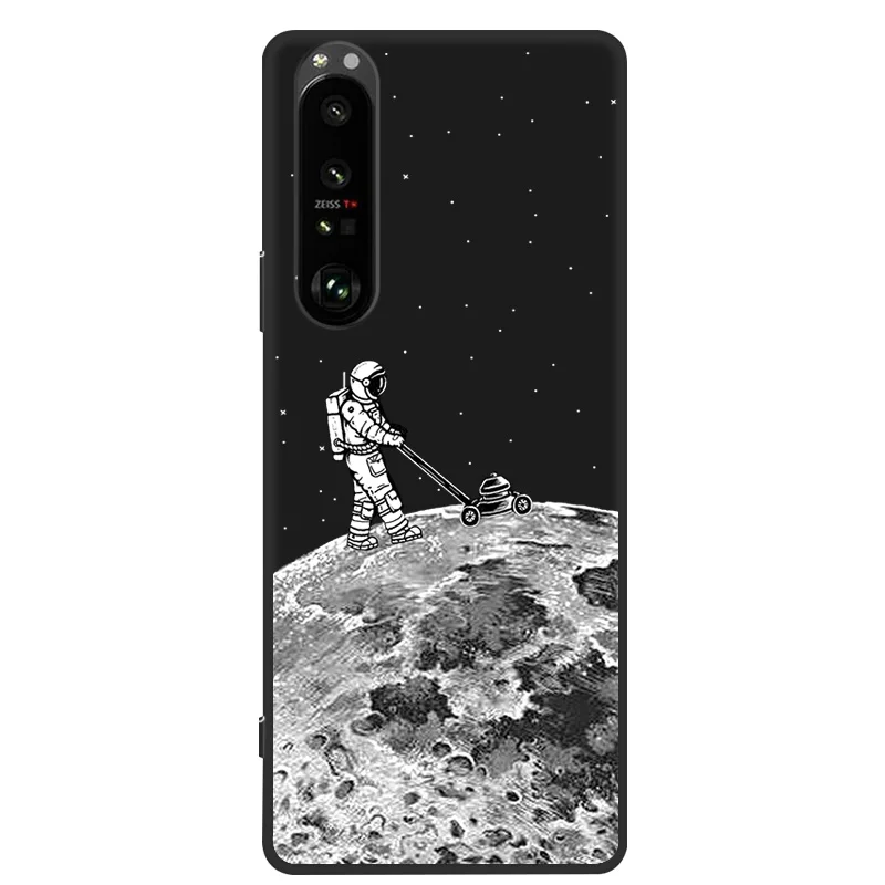 Black Silicone Case For Sony Xperia 1 II 10 III Lite Phone Case Cover Funda For Sony Xperia 5 10 II 1 III L3 L4 Back Cover Cases