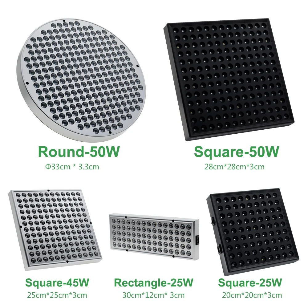 Lampada da coltivazione a LED 25W 45W 50W AC85-265V Illuminazione da coltivazione a spettro completo per piante Fiori Coltivazione di piantine.