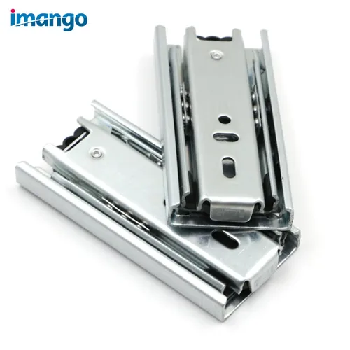 Imagen 2 del producto 2 guías para cajones de 4 "", 6"", 8 pulgadas, rieles para gabinetes, herrajes para muebles, rieles eliminado de 3 secciones para cajones, mini diapositiva