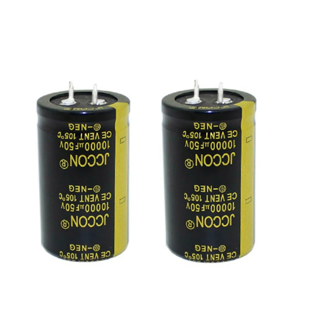JCCON-amplificador de Audio, condensador electrolítico de aluminio para placa amplificadora, 10000uF, 50V, 30x50mm, 105 ℃, 10000uF, 2 uds.