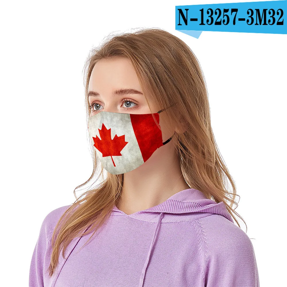 Máscara facial com bandeira da europa dos estados unidos, máscara de tecido com força para a espanha, proteção adultos, pm2.5, reutilizável e lavável