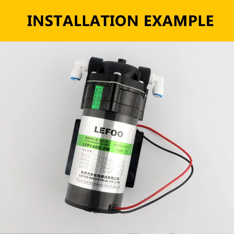 3/8" External thread to 3/8" Tube pipe Connection 4066 Elbow diameter 16MM Quick connection filter RO Water White fast joint