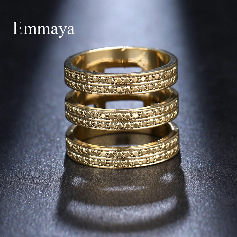 Emmaya Personality Design For Women Parallel Round Modelling Nobler Ring With C…