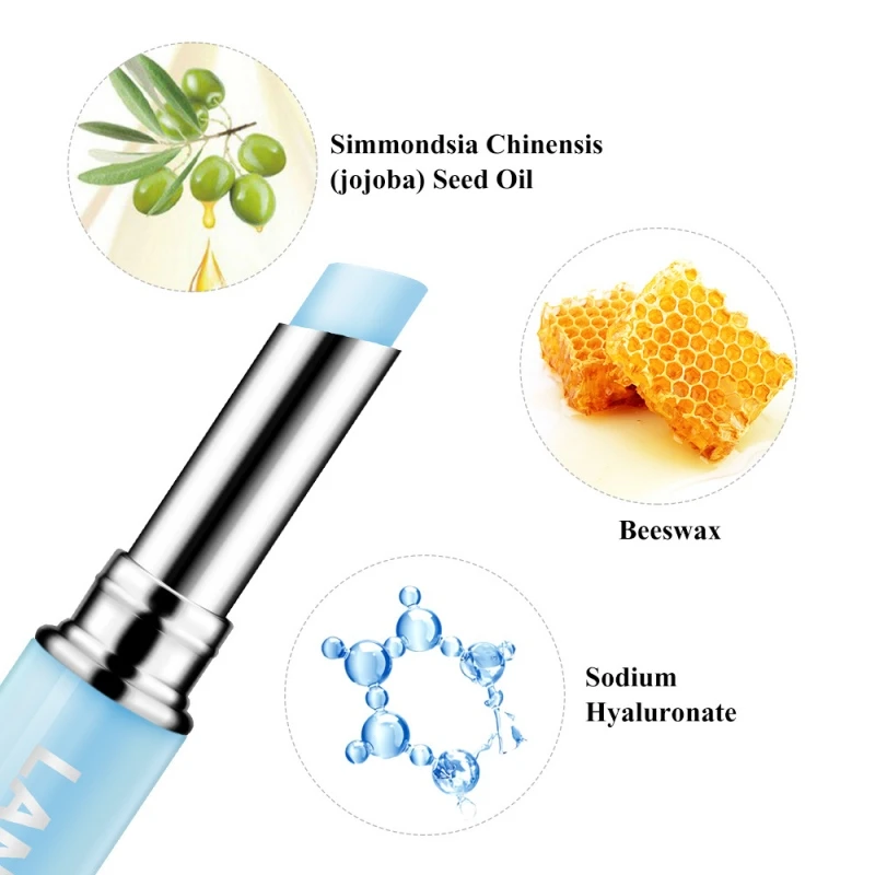 Lip Care Hyaluronic Acid Lip Balm Plumper Moisturizing Nourishing Relieve Dryness Long Lasting Lips Protection Lipstick T0782