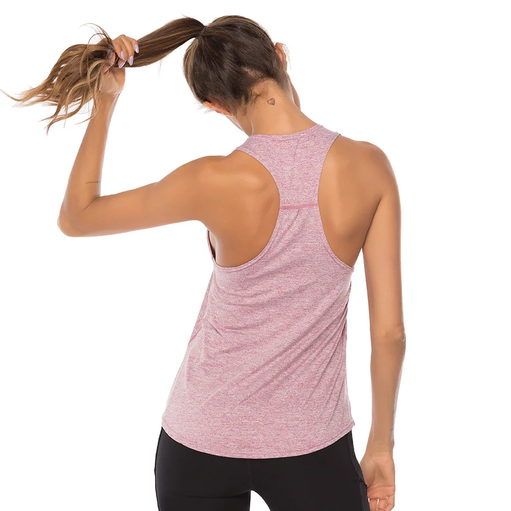 Women Vest U Neck Sleeveless Quick Dry Racerback Vest Running Sports Tank Top women Vest Running Sports Vest Tank Top