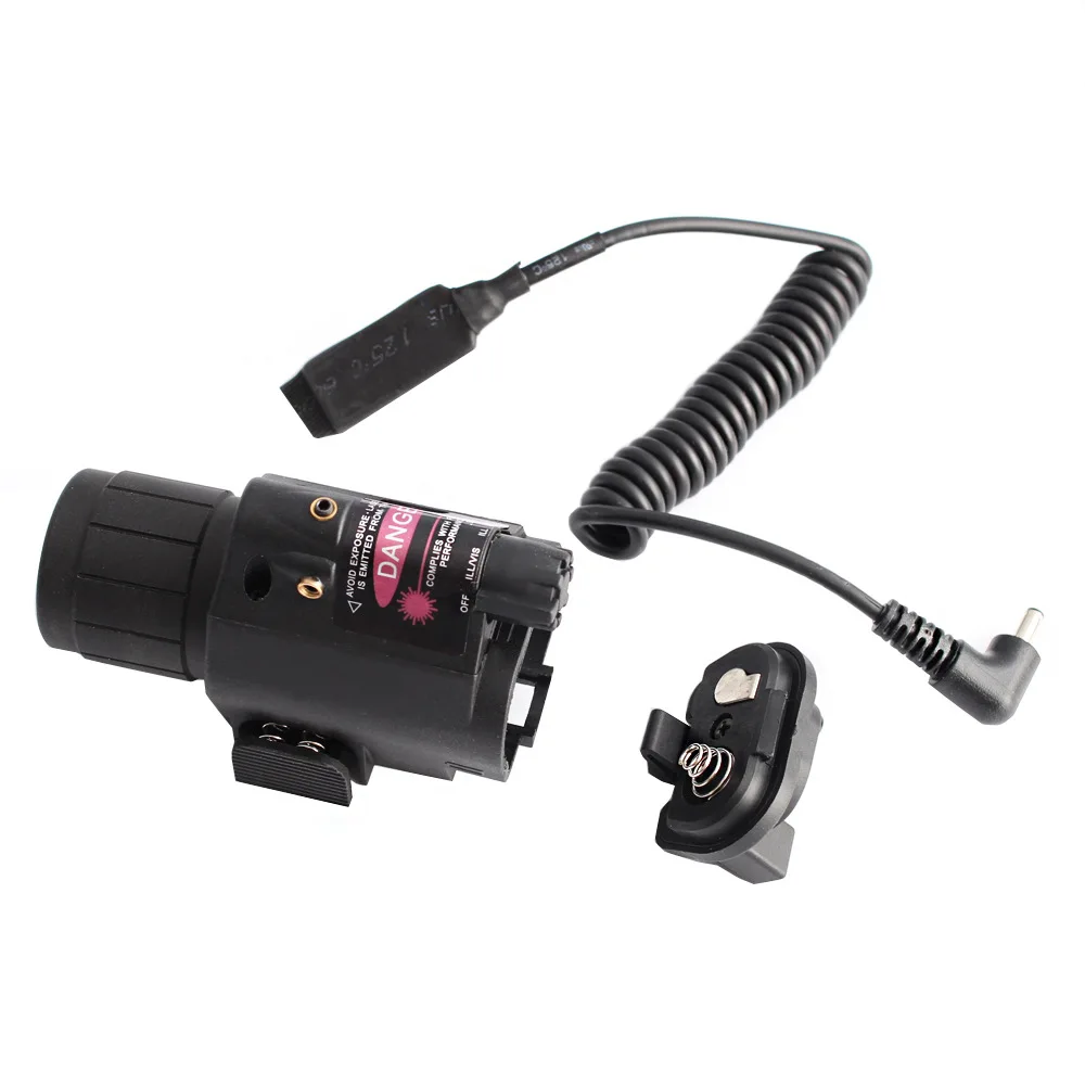 Tactische Red Laser Sight Led Zaklamp Met 20Mm Picatinny Rail Mount Voor Glock 17 19 Rifle