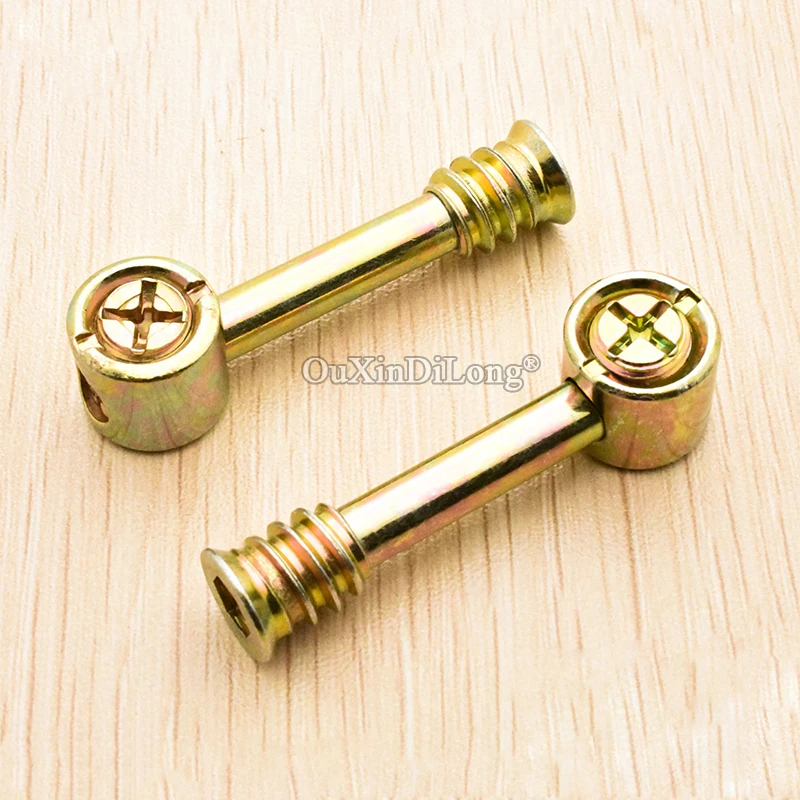 10Sets 4 In 1 Furniture Connecting Accesories Cupboard Wardrobe Kitchen Cabinet Assembly Joint Fastener Screws Nut & Bolts Sets