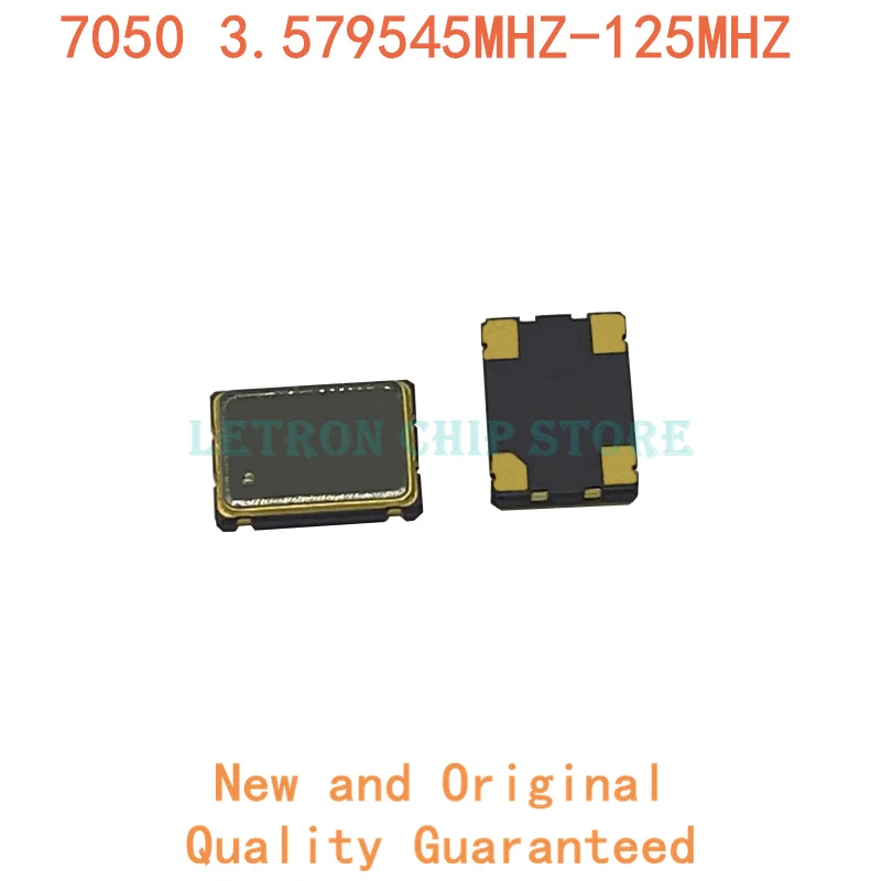 

5PCS Active quartz crystal oscillator 7050 5*7 5070 3.579545MHZ-125MHZ 50M 6M 8M 24M 12M 16M 20M 11.0592M 22.1184M 32.768M 100M