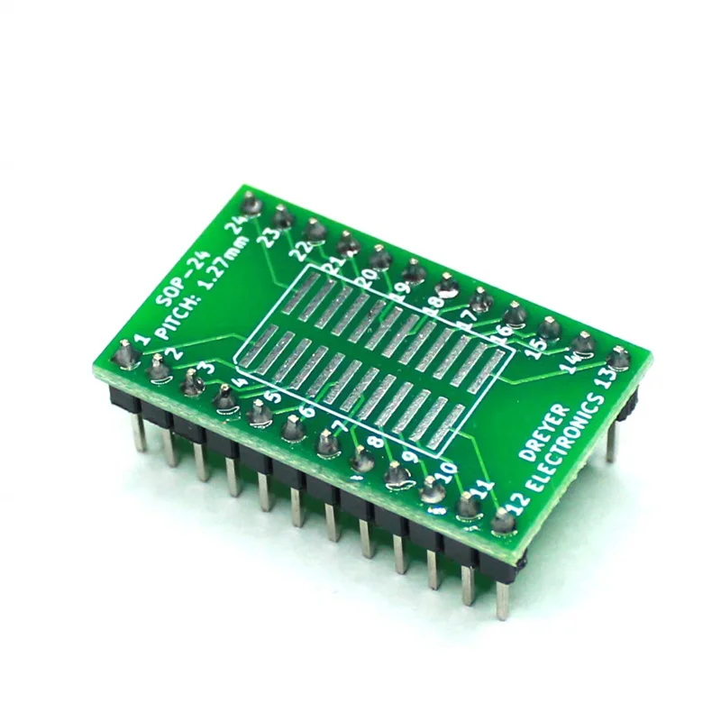 10pcs/lot 16-Pin 24-Pin Module Board SOIC-16 SOIC-24 SOP-16 SOP-24 SSOP-16 To DIP-16 SSOP-24 To DIP-24 Breakout Board