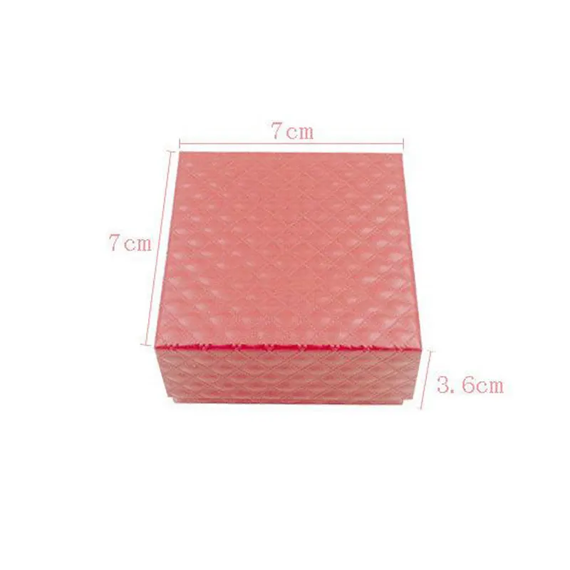 Square Jewelry Box Necklace Contain Case Ring Packing Container  Wholesale Valentine's Day Present Box Jewelry Organizer Storage