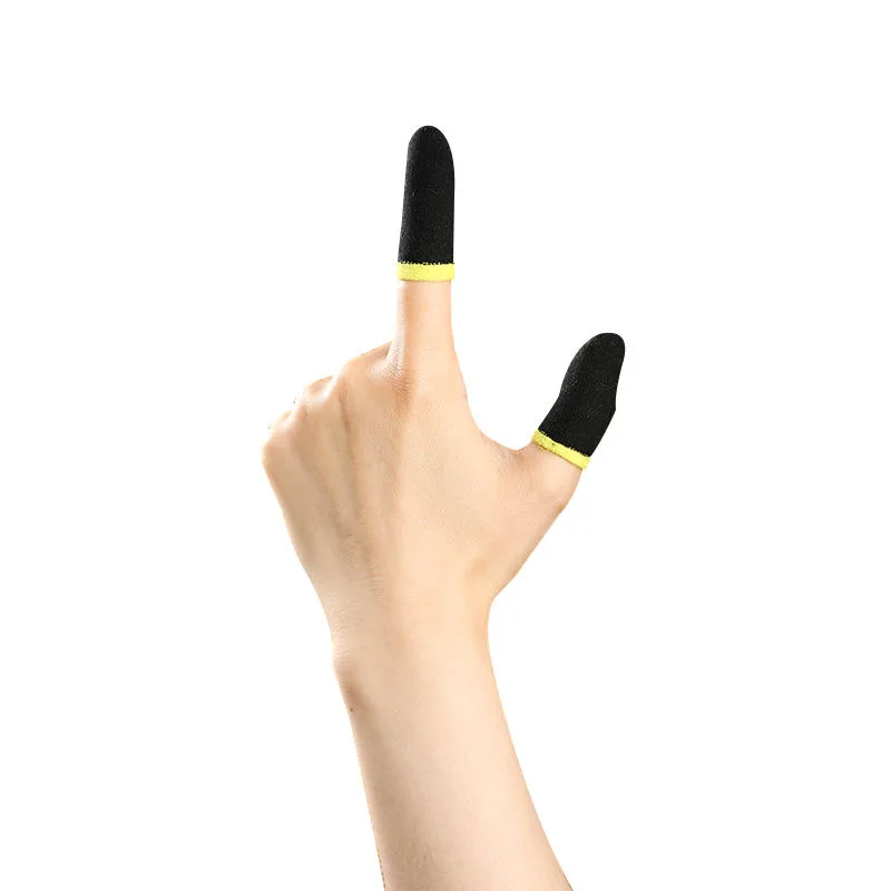 2 زوج الألعاب فنجر كم تنفس الأصابع ل PUBG ألعاب المحمول شاشة تعمل باللمس غطاء للأصابع غطاء الحساسة اللمس المحمول