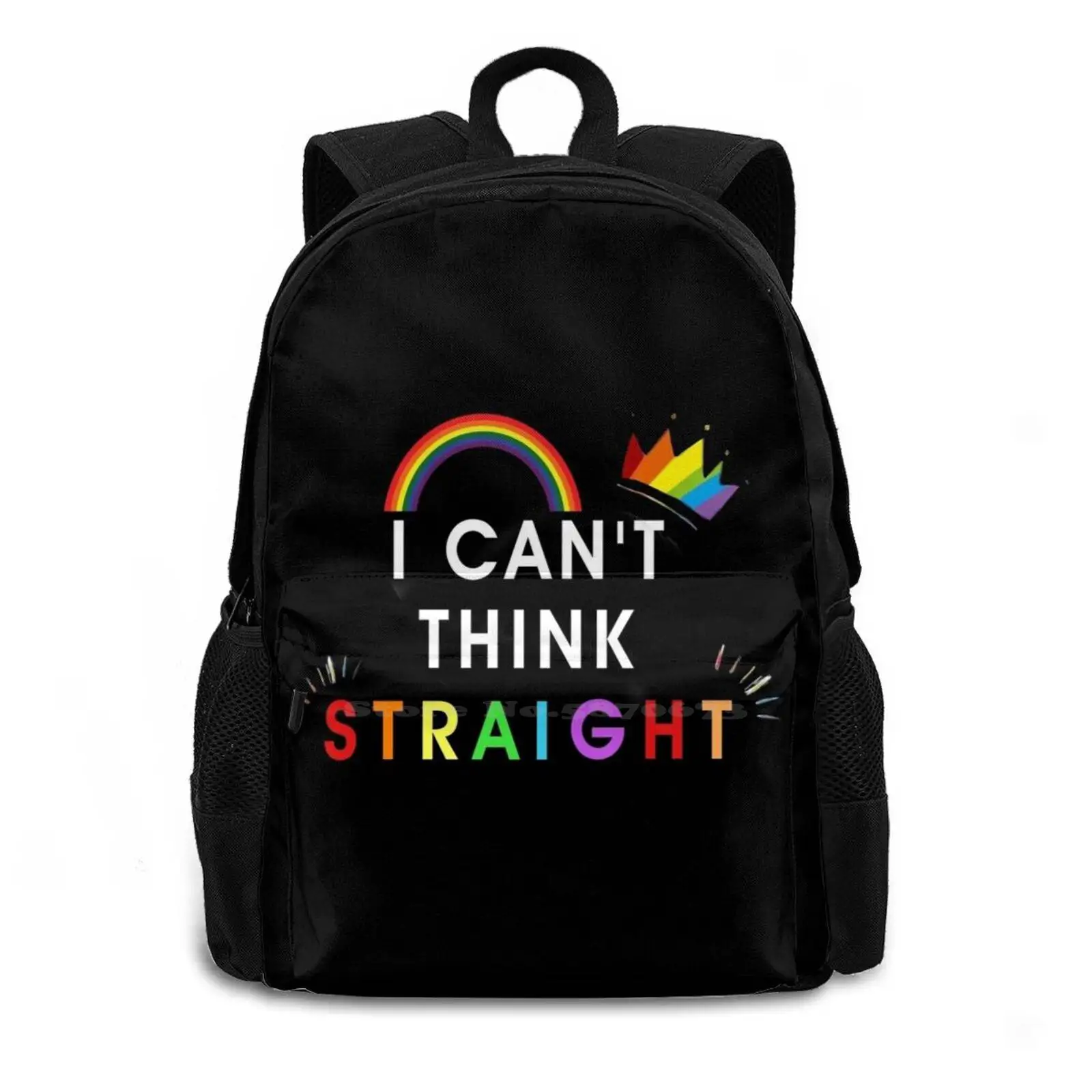 Gay-' I Can'T Think Straight' Hot Sale Schoolbag Backpack Fashion Bags Multifandom Magnus Bane Love Is Love Otp Lgbtq Pansexual