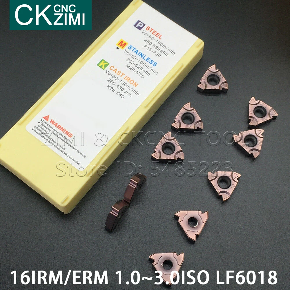 16IRM 16ERM 1.0ISO 1.5ISO 2.0ISO 3.0ISO LF6018, إدراج خيط كربيد الصلب التنغستن CNC أدوات القطع أداة تحول