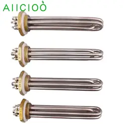 DN32 Immersion Heating Element DC Tubular Electric Heater for Water Boiler with 1.25inch BSP 24V 900W/1200W/1500W 36V 1200W