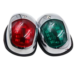 LED Boat Navigation Lights Red and Green, Marine Bow Light Lamp for Pontoon, Sailing, Yacht