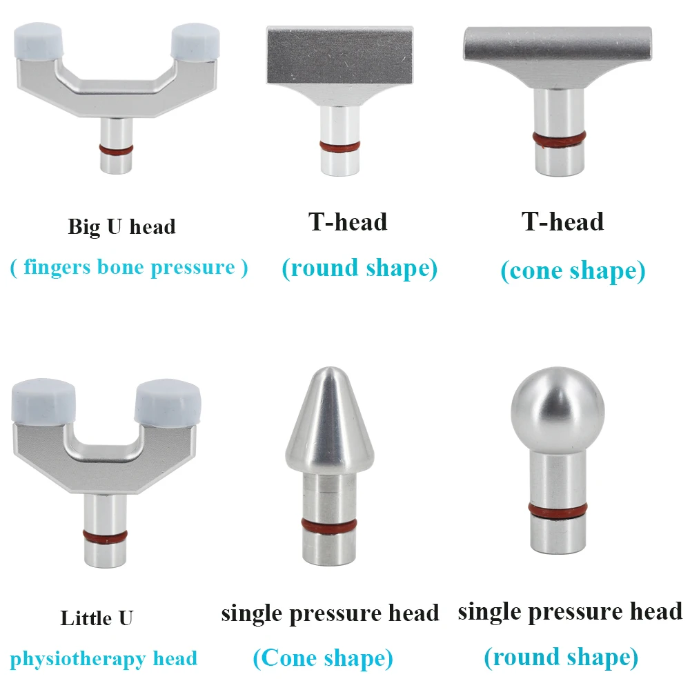 Nieuwe 6 Heads Elektrische Chiropractie Gun 1500N Massage Chiropractie Aanpassen Tool Wervelkolom Correctie Sterkte Verstelbare Massager