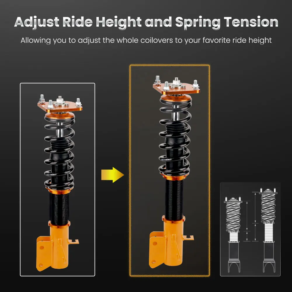 Adjustable Height Coilovers Suspension Kit for Mazda Protege 323 BJ Astina Ford Activa 1999-2003 Coilover Suspension Strut Kit