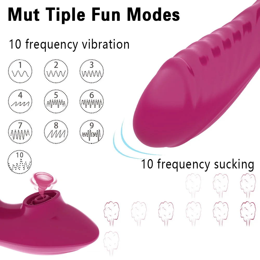 10 Speed Sucking Vibrator With Remote Controller G Spot Clitoris Vibrating Stimulator Dildo Masturbate Sucker Sex Toys for Women