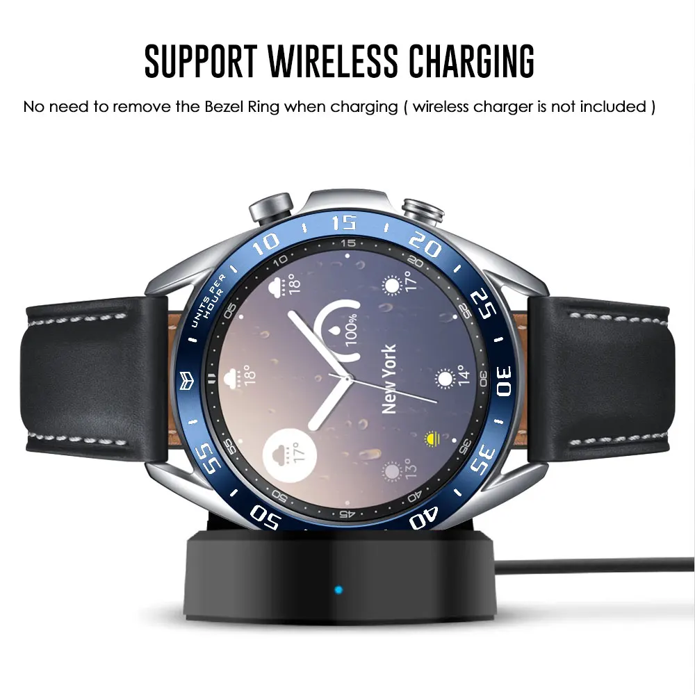 Bezel Ring Styling Frame Case for Samsung Galaxy Watch 3 41mm 45mm Bracelet Stainless Steel Cover Anti-scratch Protection Ring