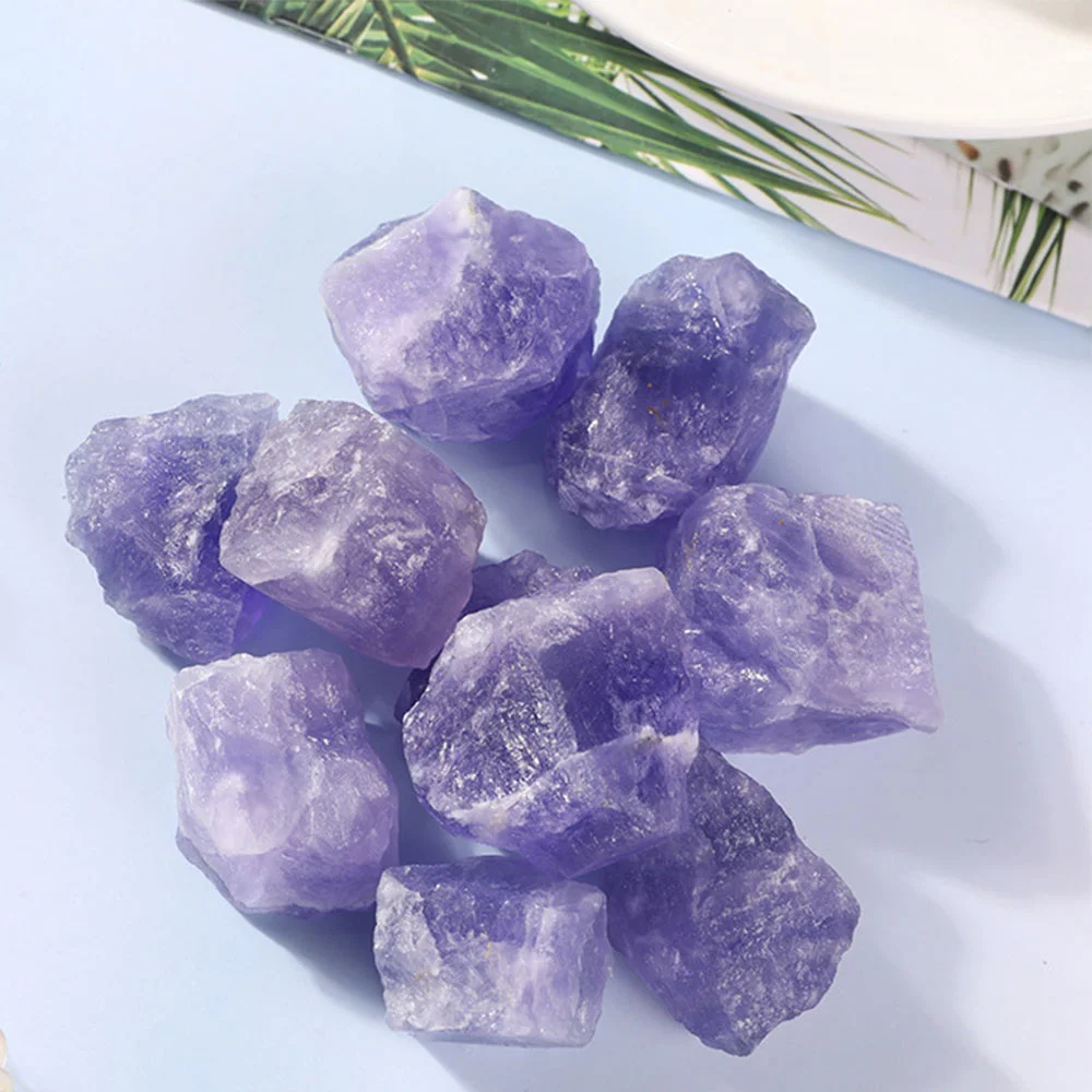 Natural Amethyst Aroma Diffuser Stone Rose Quartz Minerals Specimen Pink Crystal Rough Stone Irregular Fish tank decoration