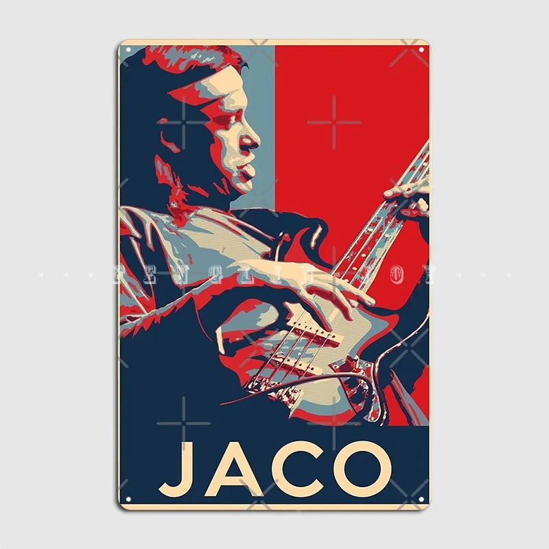 Jaco Pastorius Hope Poster Sizes Of Jazz Musician History Poster Metal Plaque Pub Garage Retro Wall Decor Tin Sign Posters